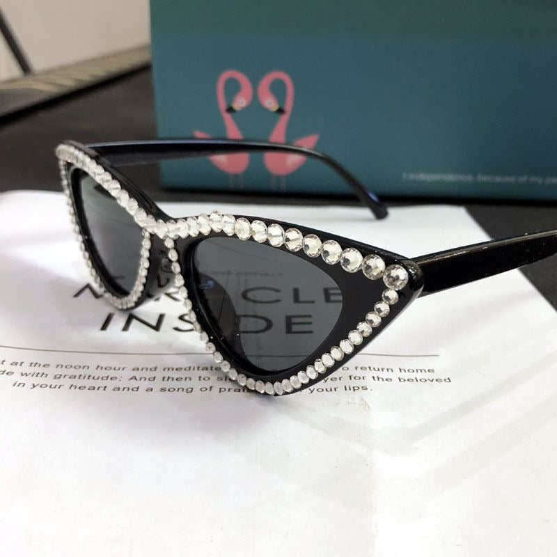 Triangle Hip Hop Cat Eye Mirror Trend Photography Sunglasses