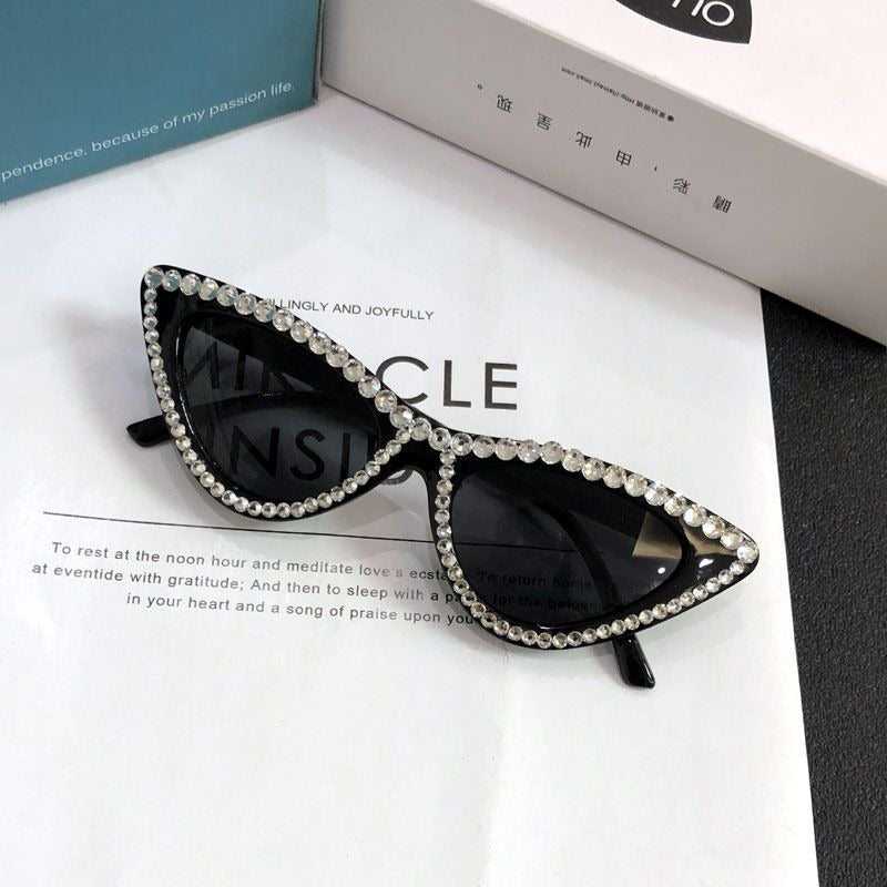 Triangle Hip Hop Cat Eye Mirror Trend Photography Sunglasses