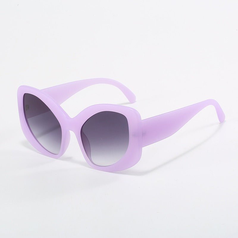 Taro purple large frame glasses and sunglasses