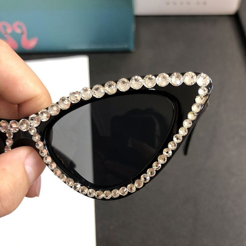 Triangle Hip Hop Cat Eye Mirror Trend Photography Sunglasses