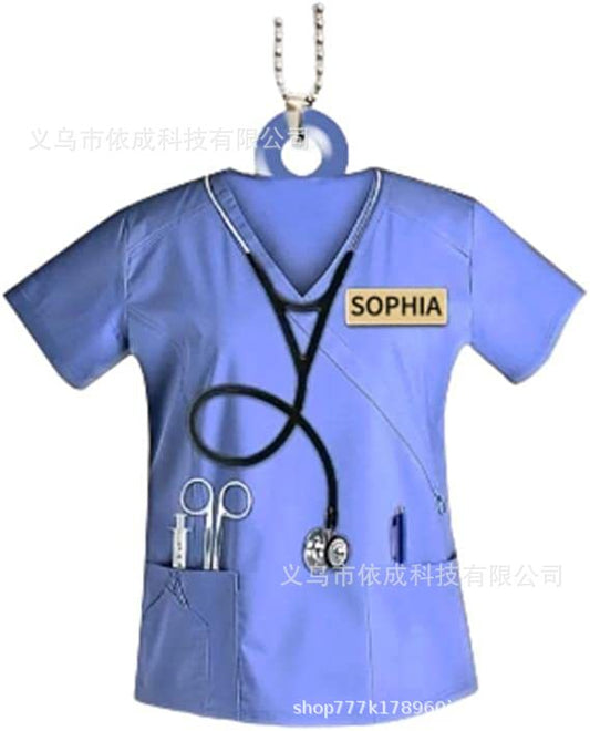 Nurse Uniform Series Acrylic Double-sided Print Pendant Atmosphere Decoration Car Charm