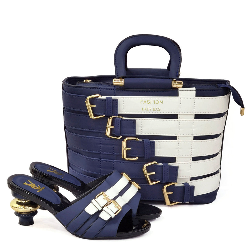 Belted Fashion Bag and Heel Set