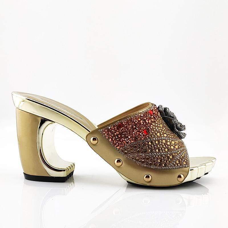 Casual sandals with small bag, high quality rhinestone bag, fashion sandal suit