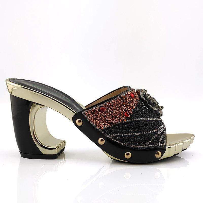 Casual sandals with small bag, high quality rhinestone bag, fashion sandal suit